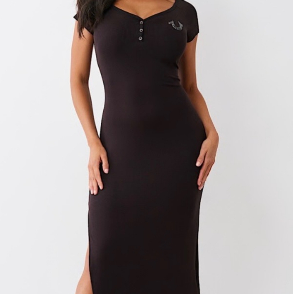 True Religion Henley Midi Dress